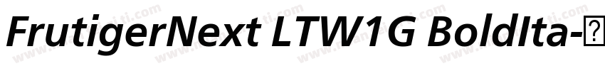 FrutigerNext LTW1G BoldIta字体转换